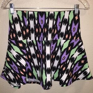 NWT Juniors Empyre Multi Tribal Skater Skirt SZ M